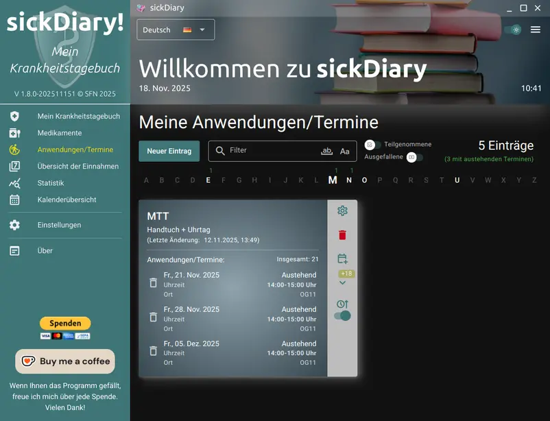sickDiary_applications